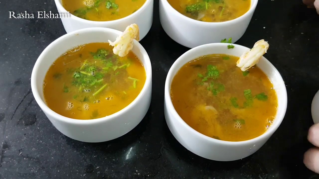 فطارنا النهاردة سمك مشوى وشوربة جمبرى تحفة 👍