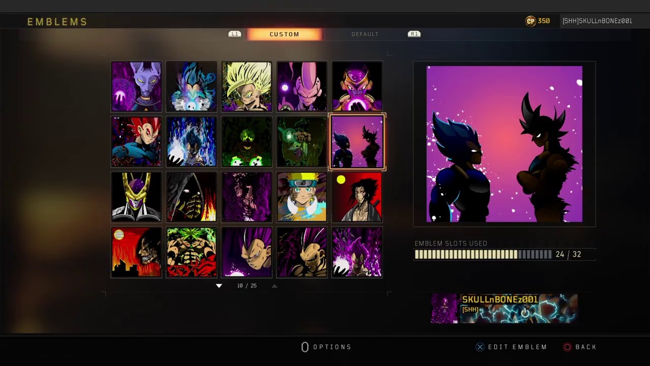 *NEW* Super Hakaishin Vegeta emblem BO4