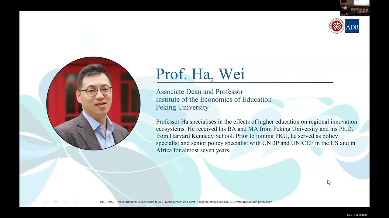 11th ADB International Education and Skills Forum - Special Lunch Session 3