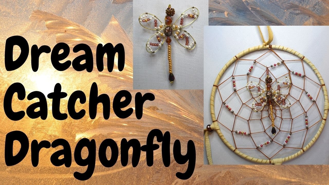 Dream Catcher Dragonfly - Wire Art