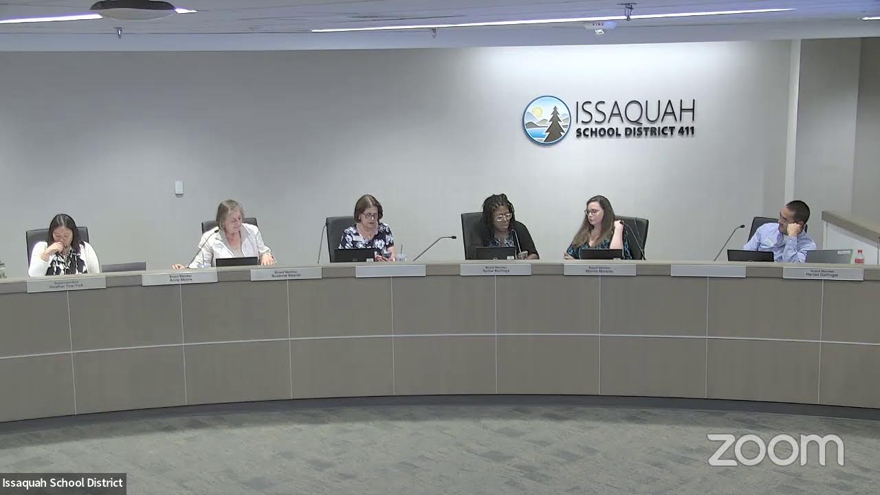 Issaquah School District Board Meeting 8/25/22