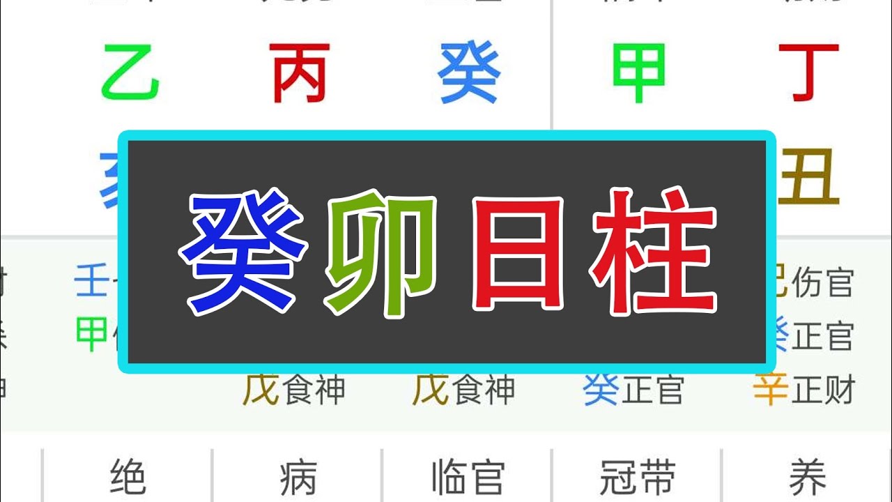癸卯日柱(八字命理知识分享之六十甲子日柱40)#中华文化 #情感 #八字 #易学 #易经 #愛情