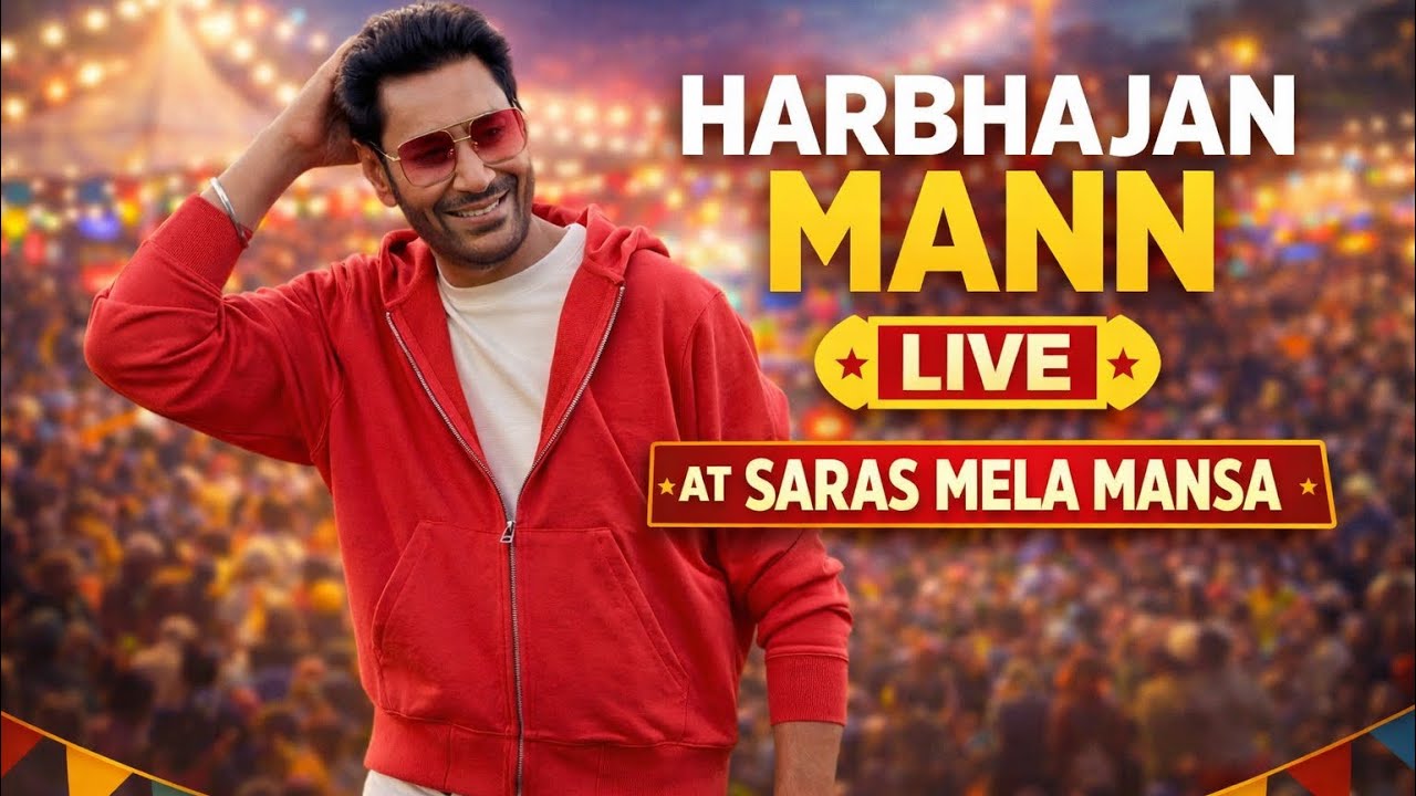 Saras mela 2026 harbhajan mann love at mansa #trending #viral #punjab #newsong #love 