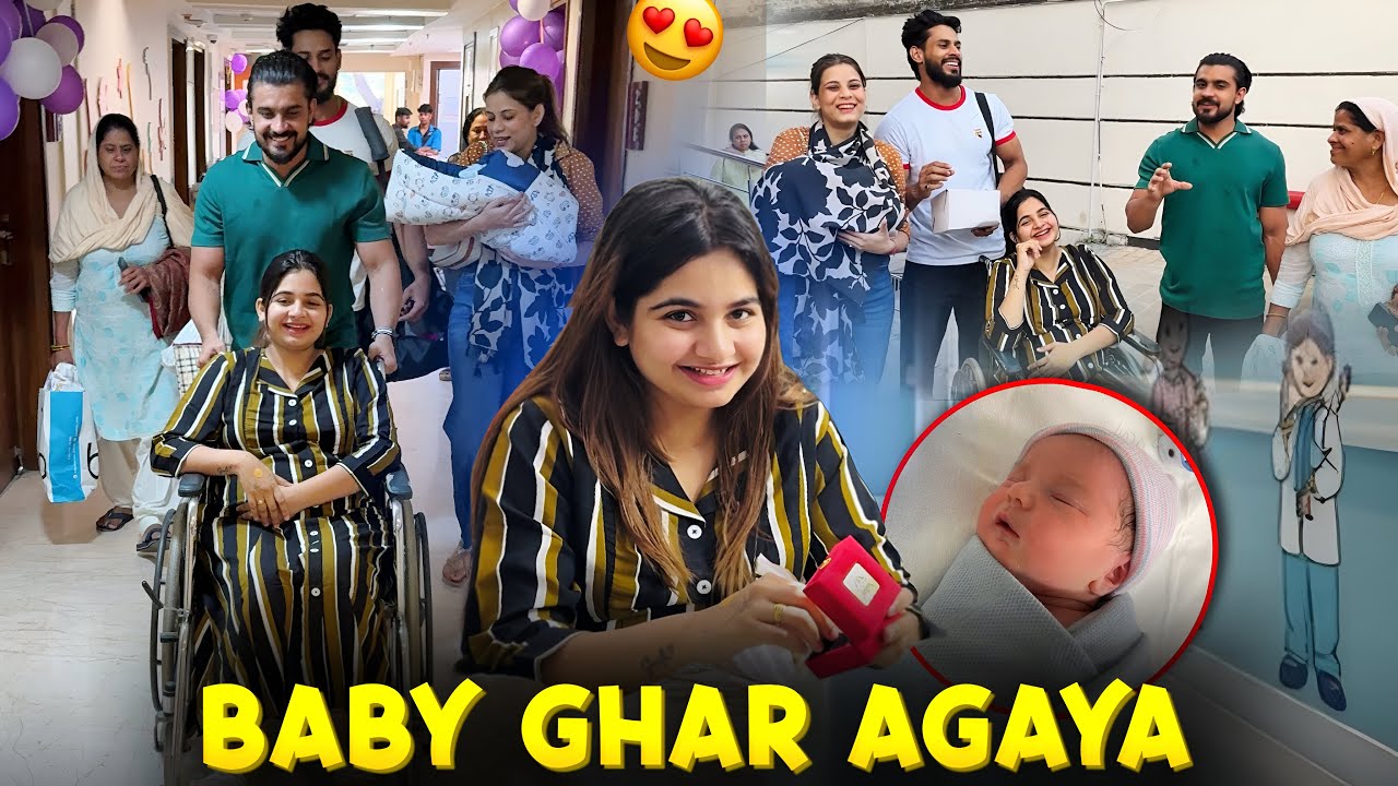 Finally Baby Ghar Aagya😍 Baby Gender Reveal vlog❤️