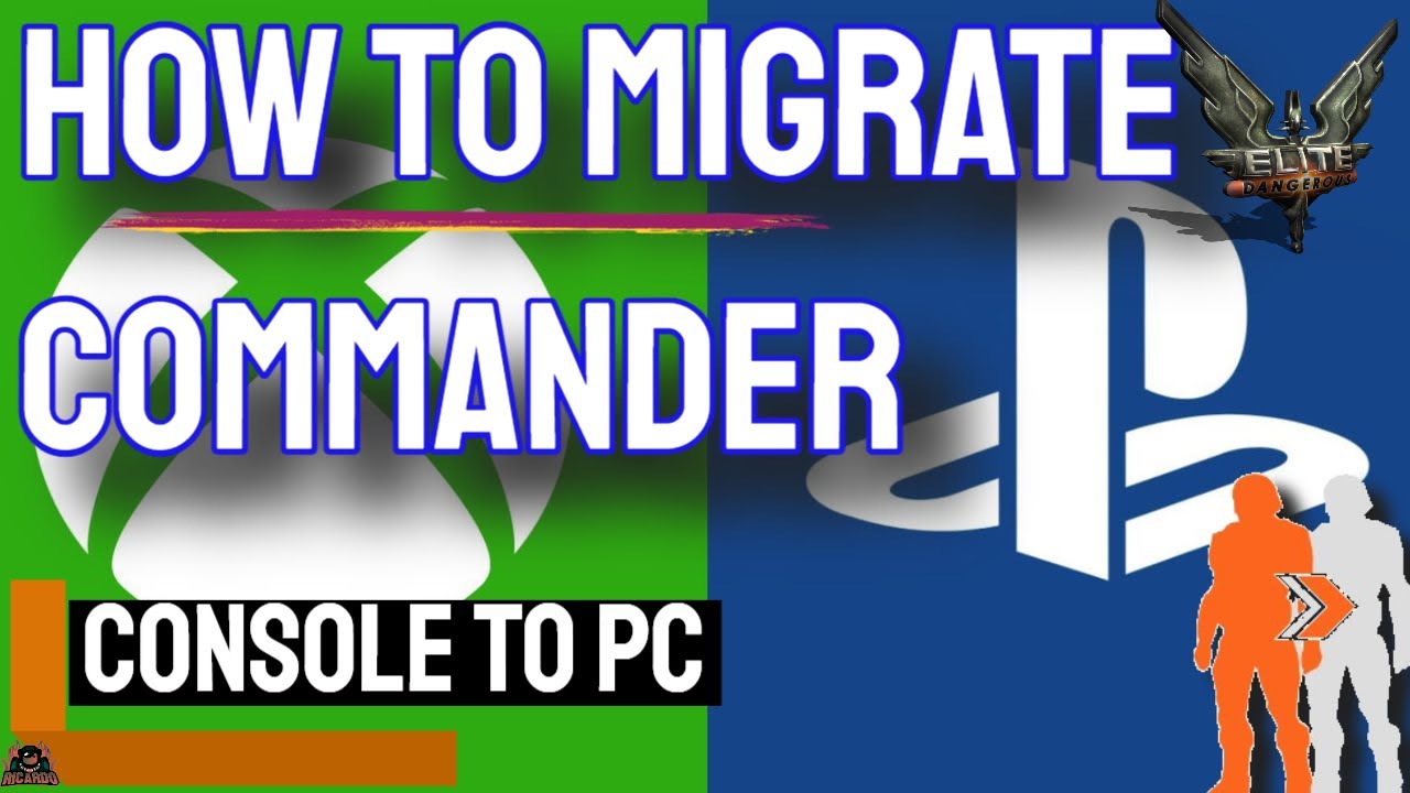Console Transfer step by step  PlayStation or Xbox to PC //Elite Dangerous