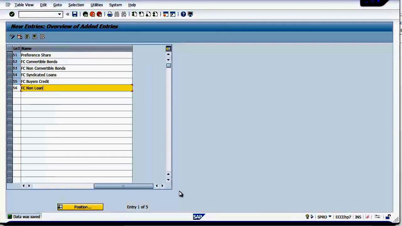 SAP CML Configuration - Define Loan Types