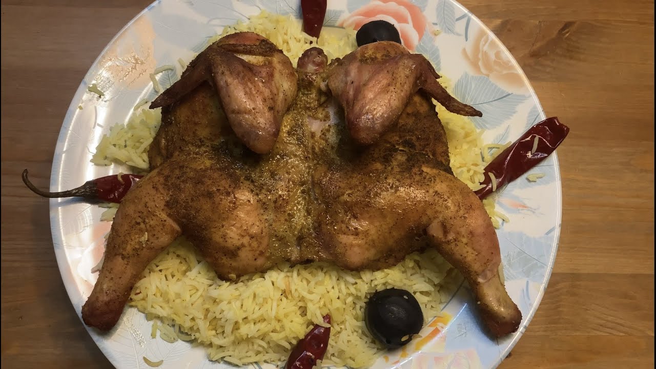 الذ مندي دجاج حضرمي في التنور The original Hadhramaut recipe of making Chicken Mandi in wood oven