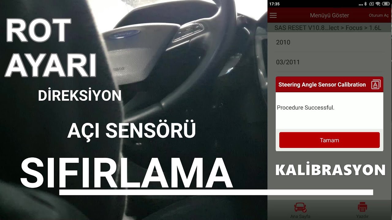 Focus Rot Ayarı SAS direksiyon Açı Sensörü Sıfırlama John Bean 3D Aslan 7LS