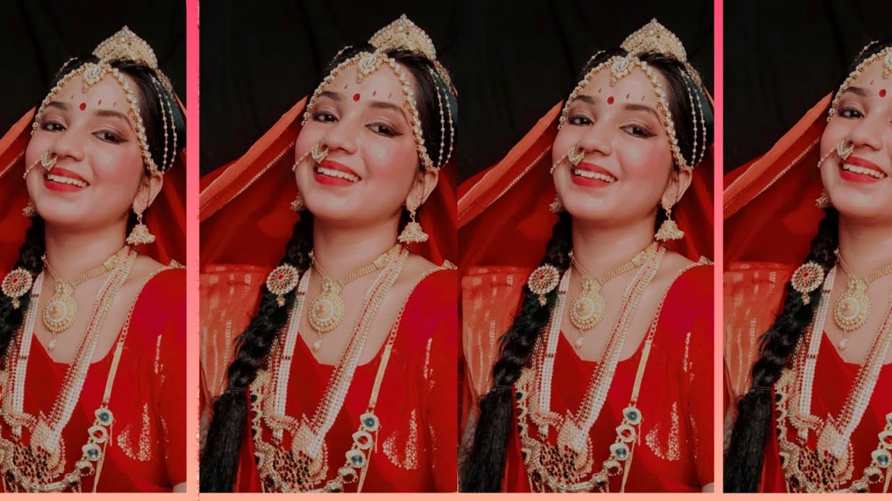DRAUPADI MAKE-UP HAIRSTYLE TUTORIAL VIDEO