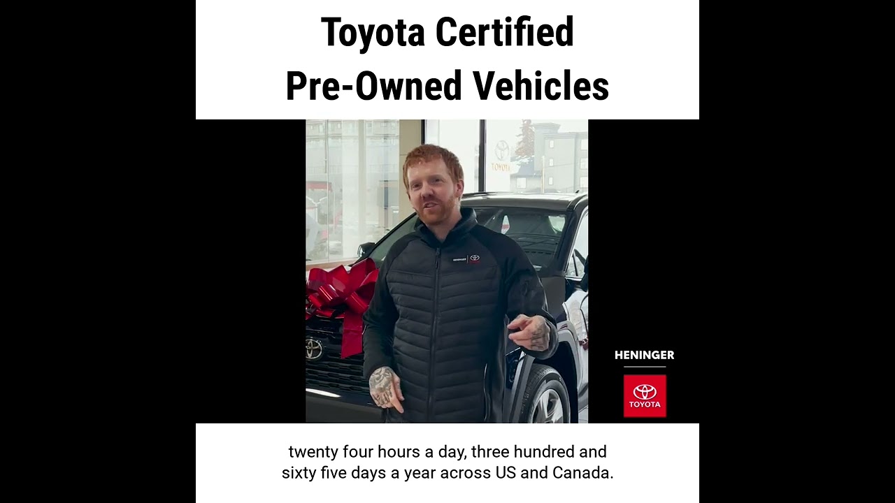 Toyota Certified Used Vehicle (TCUV) in Calgary, Alberta