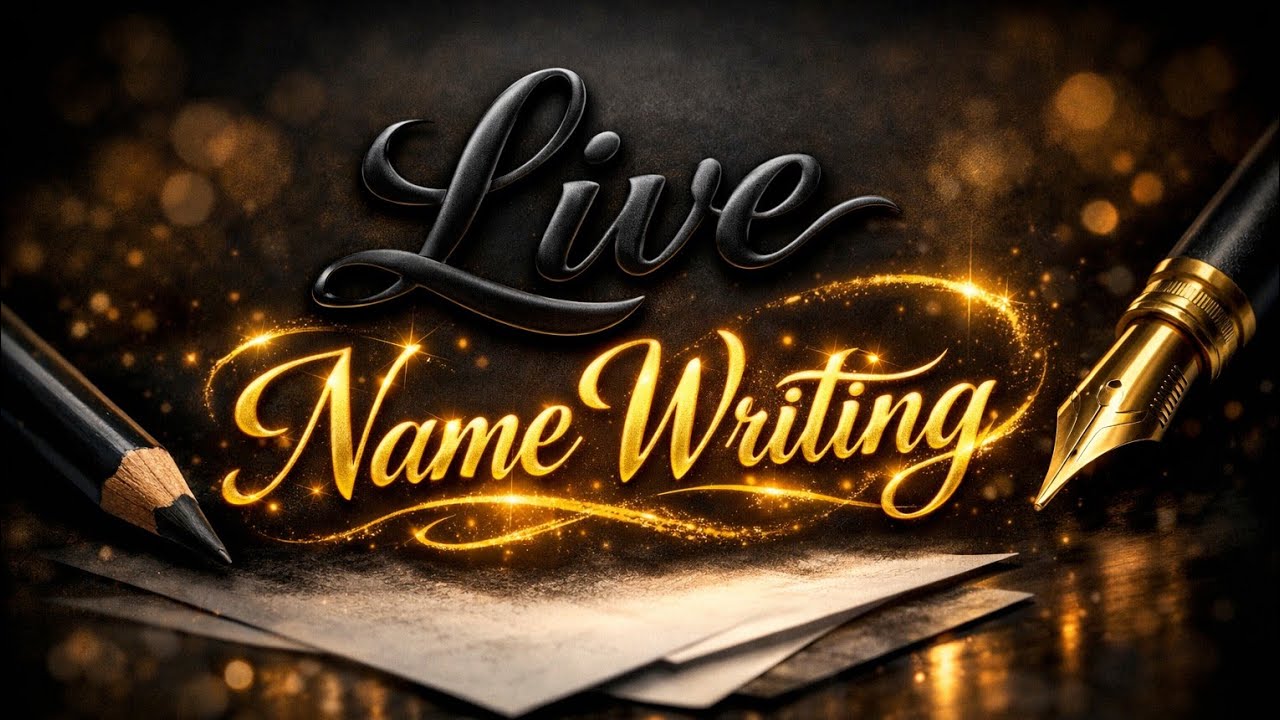 Live Name writing 🔴🖊️