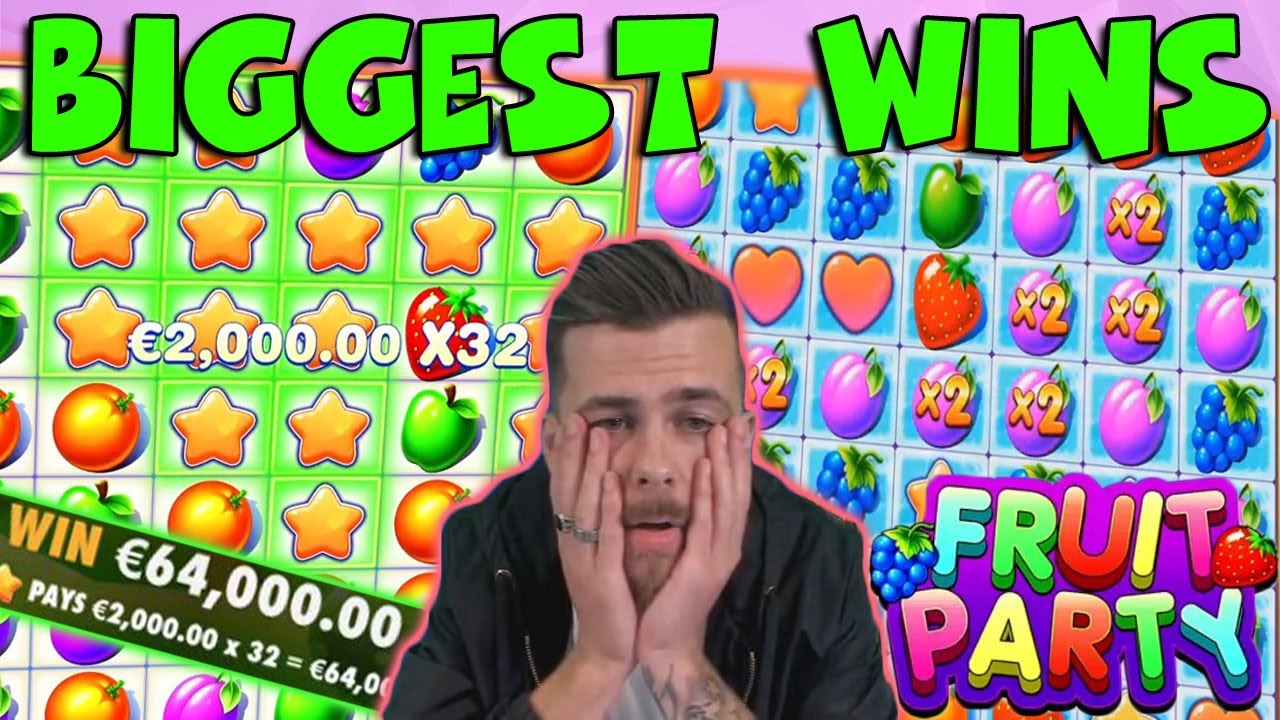 BIGGEST WINS IN FRUIT PARTY SLOT 2020 ⭐ CASINO STREAMER TOP 5 WINS