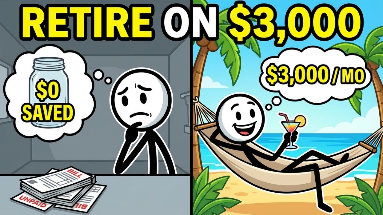 Retire on $3,000 a Month With $0 Saved? The Math Explained