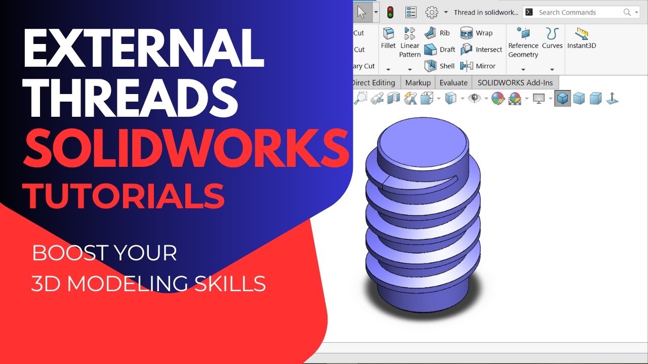 Make PERFECT External Threads in SolidWorks 2025 FAST!