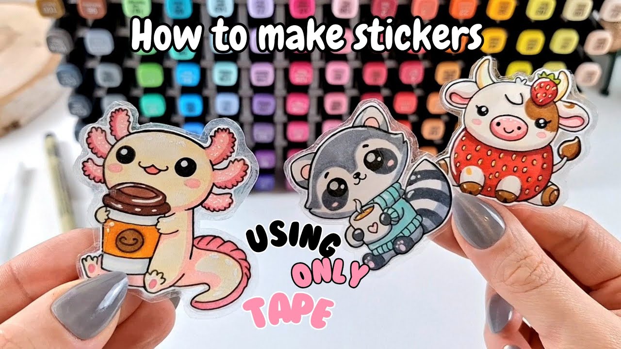 How to Make Stickers Using Only Tape | Step by Step!