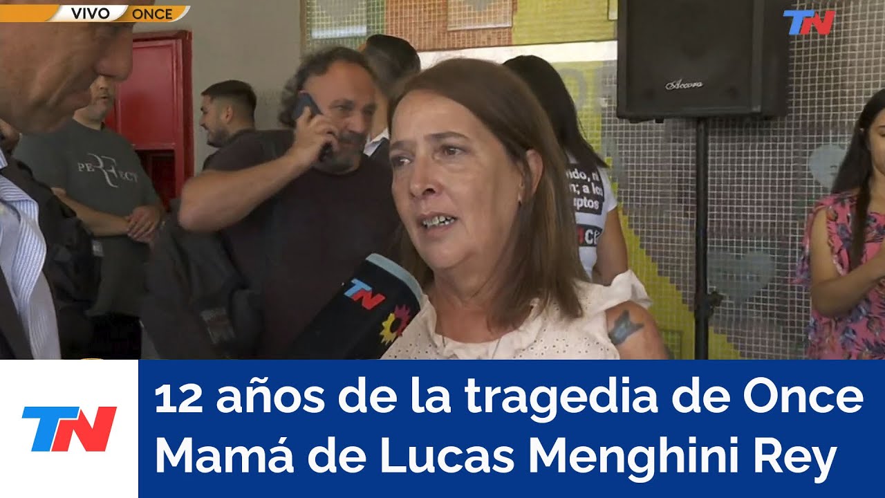 12 años de la tragedia de Once: "Es muy vívido el recuerdo", mamá de Lucas Menghini Rey