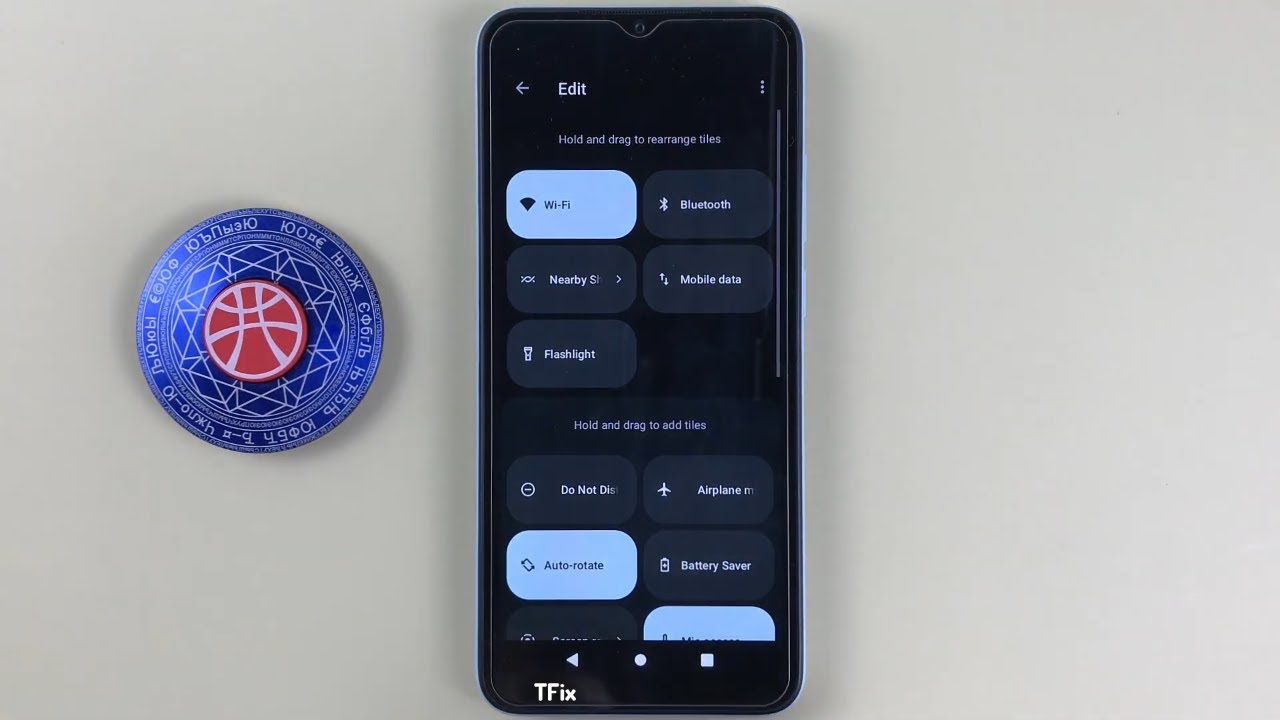 Quick functions on the toolbar on Xiaomi Redmi A1 Android 12
