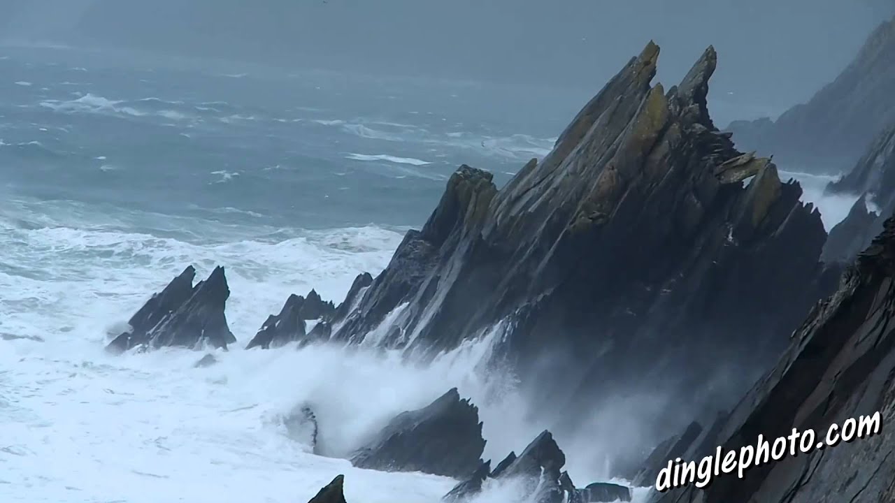 Storm Abigail makes a splash in the Dingle Peninsula Ireland