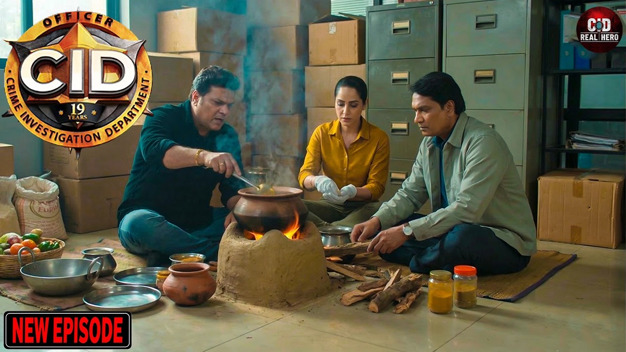 दया पूर्वी प्रद्युमन और सचिनने एक साथ ऑफिस में नीचे बैठकर चूल्हे पर खाना बनाया | CID |Latest Episode