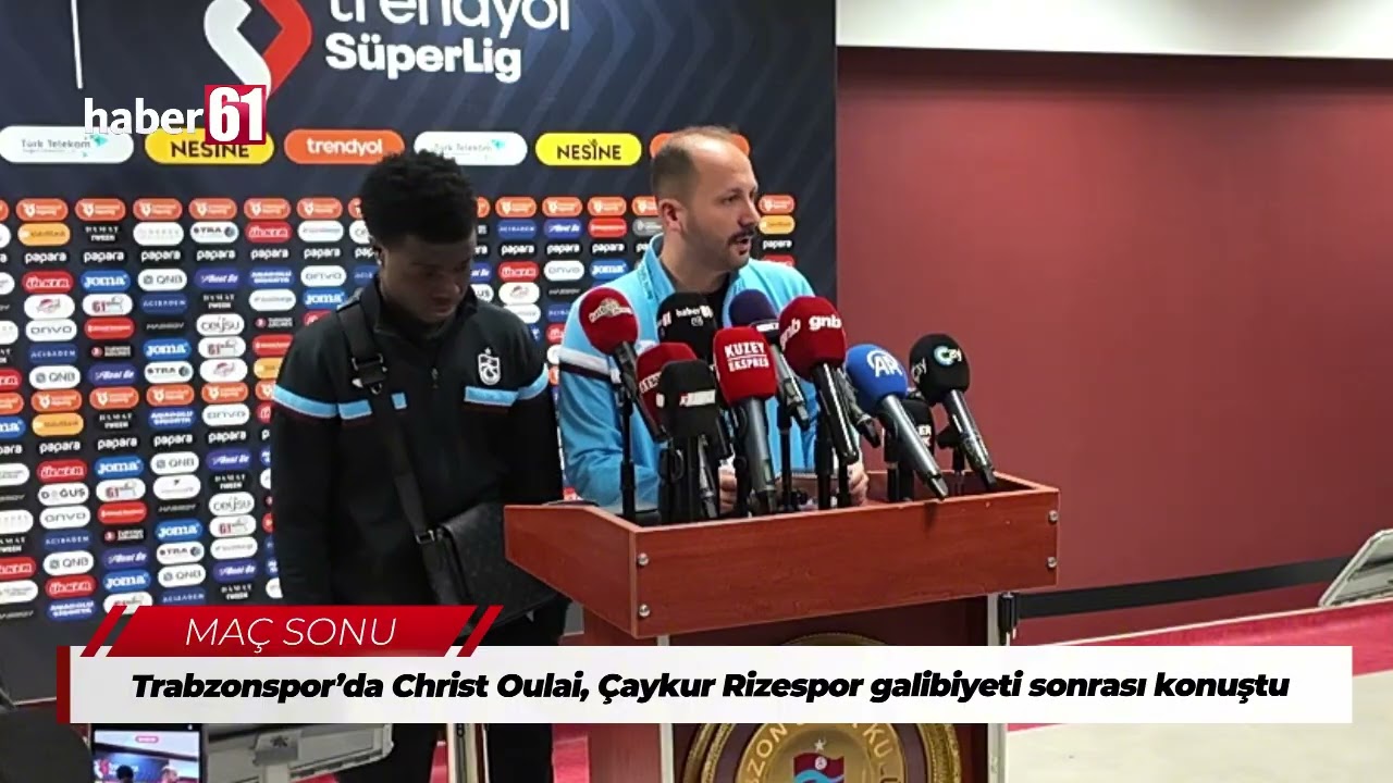 Trabzonspor’da Christ Oulai, Çaykur Rizespor galibiyeti sonrası konuştu