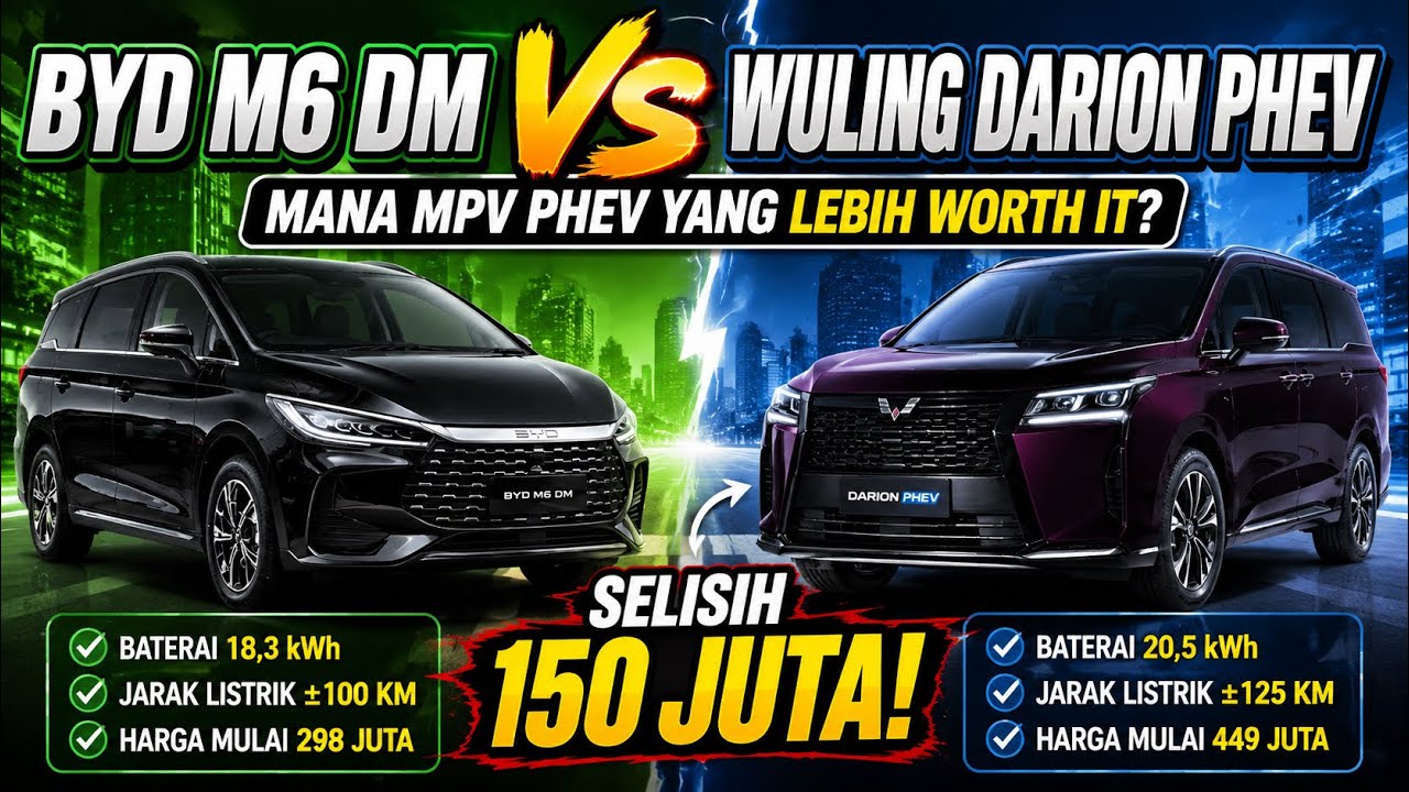 BYD M6 DM vs. WULING ALMAZ PHEV! Which One is More Worth It? | PHEV MPV Comparison