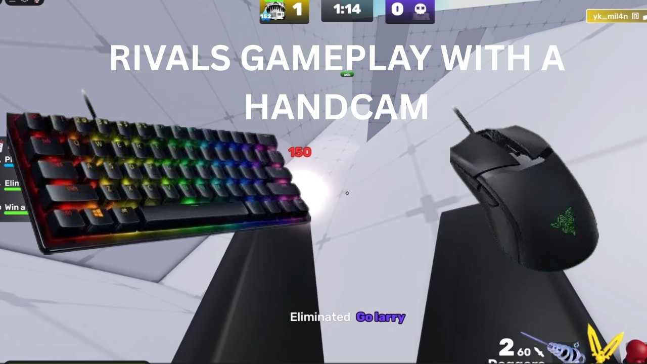 RIVALS GAMEPLAY WITH A HANDCAM 👀🔥 #roblox #robloxrivals