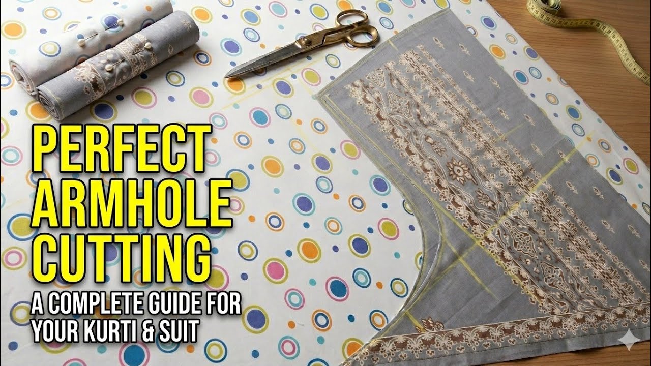 Perfect Armhole Cutting Tips for Kurti & Suit | Har Size ke Liye Armhole Cutting