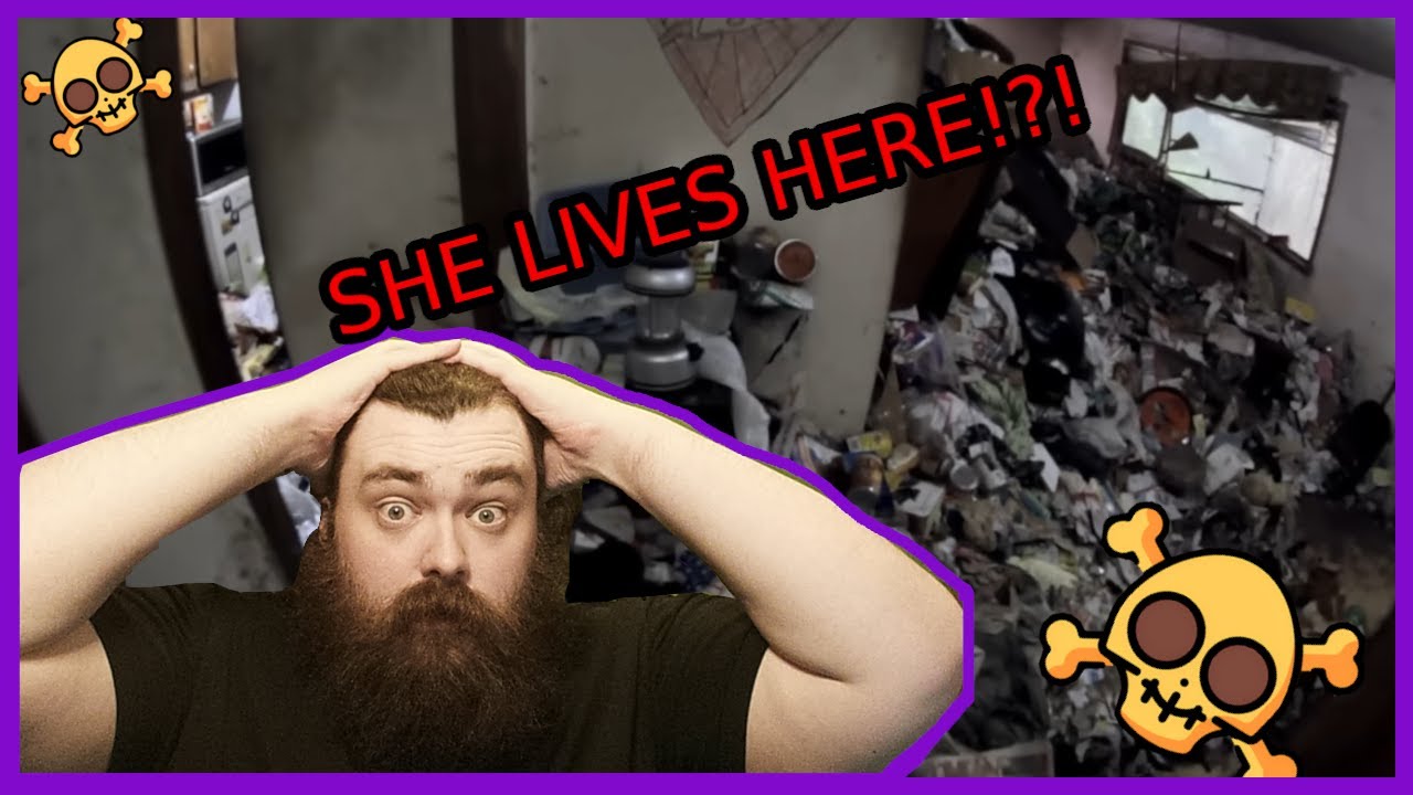The Trash is near the roof! Extreme Hoarder reaction!