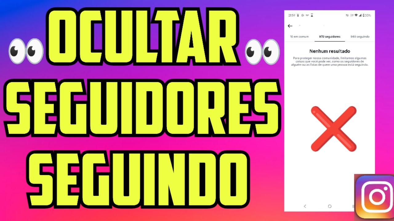 Como Ocultar Seguidores e Seguindo no Instagram 2026 (ATUALIZADO)