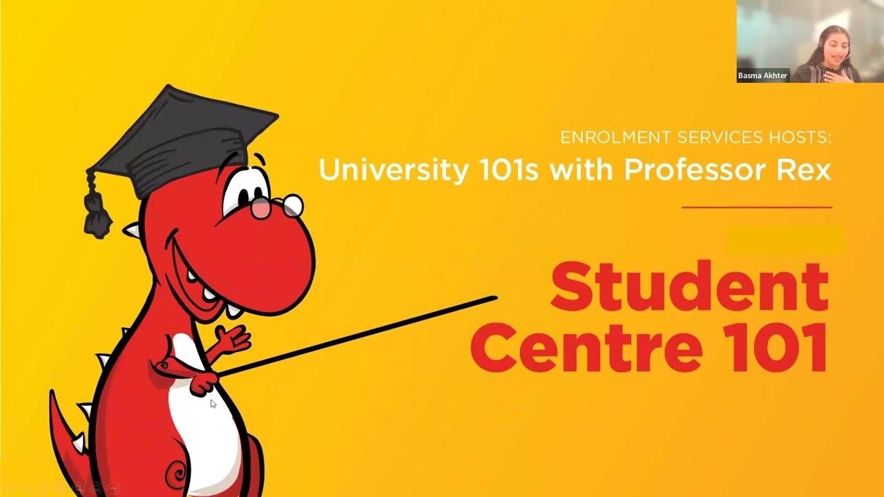 University 101s with Professor Rex - Student Centre 101
