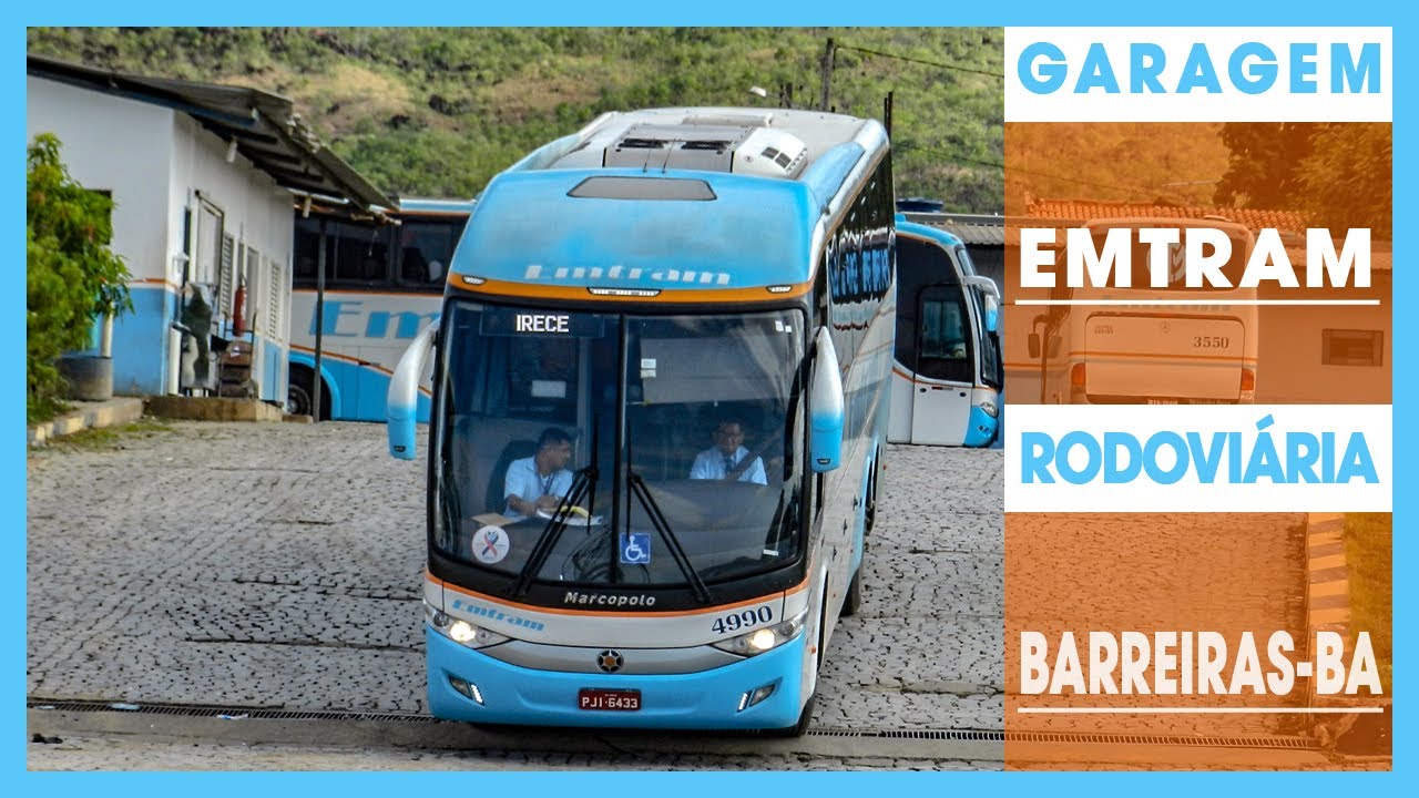 Garagem da Emtram mais movimentação da Rodoviária de Barreiras-BA