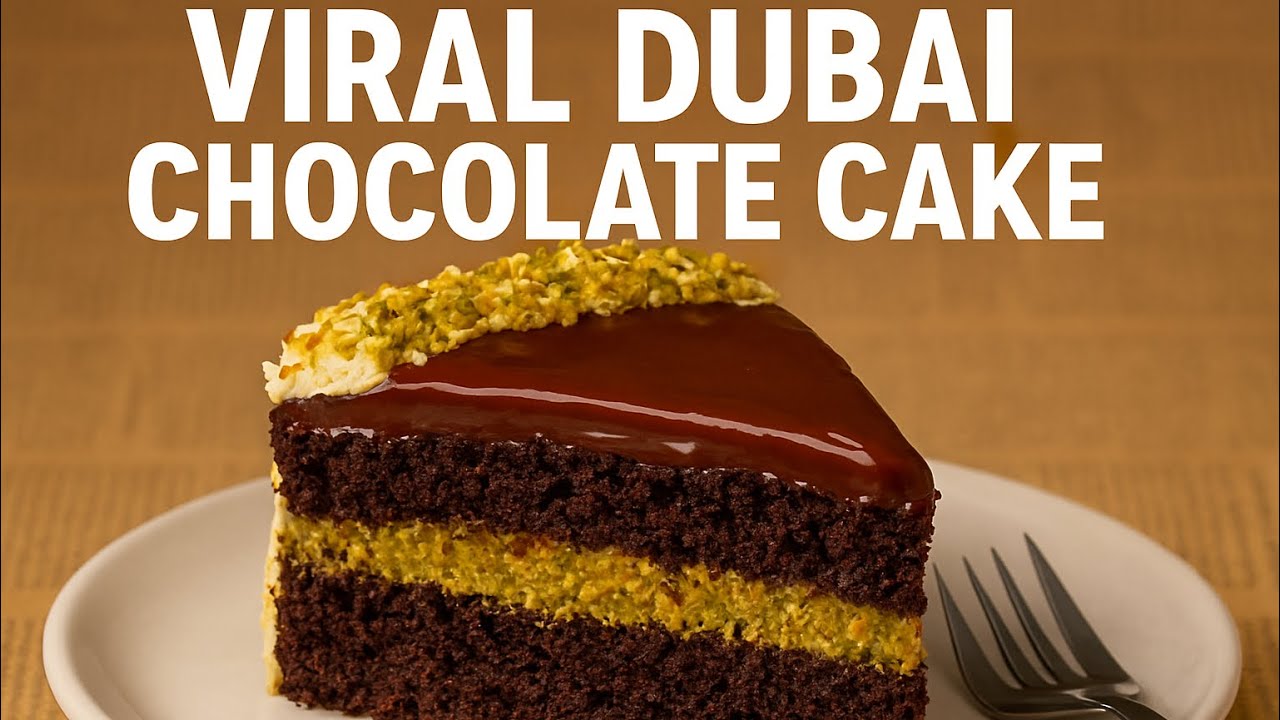 Viral Dubai chocolate cake🍂🍫bake with me
