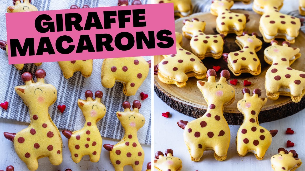 Giraffe Macarons 🦒