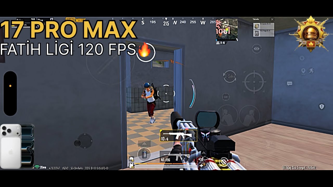 17 PRO MAX PUBG TEST 120 FPS🔥 YENİ SEZON GELDİ ! FATİH LİGİ HARD 1v4 MAÇLAR