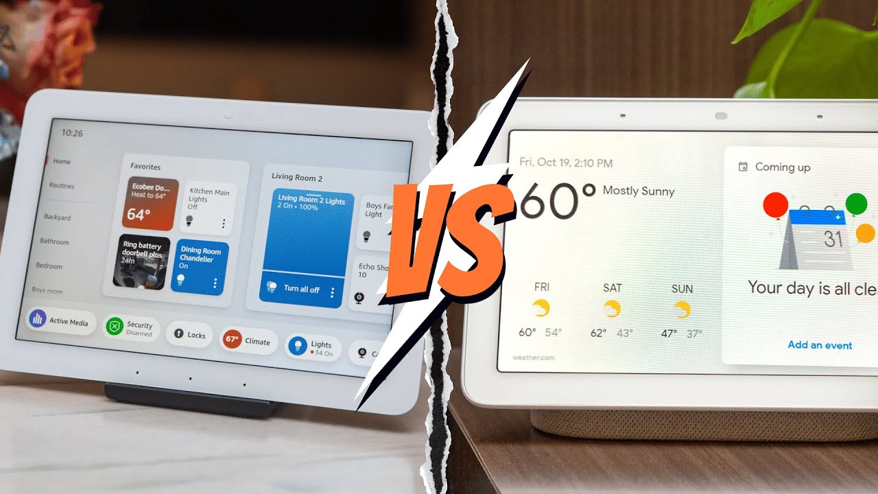 Amazon Echo Hub против Google Nest Hub: кто победит?