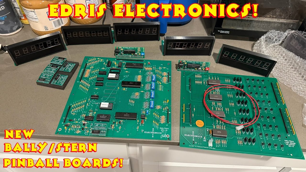 Презентация продукции Edris Electronics! Новые платы и дисплеи для пинбольных автоматов Bally и S...