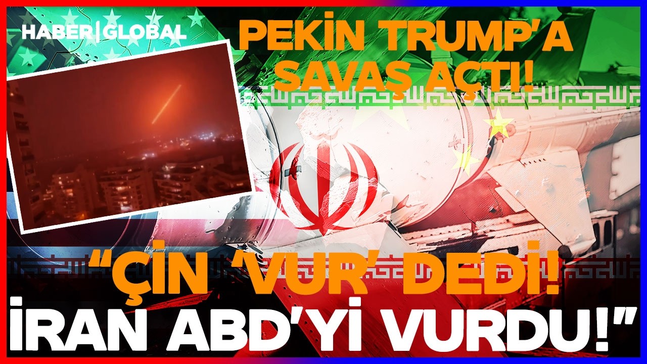 İŞTE O ANLAR! İRAN İSRAİL VE ABD'YE F&Uuml;ZE YAĞDIRIYOR! 