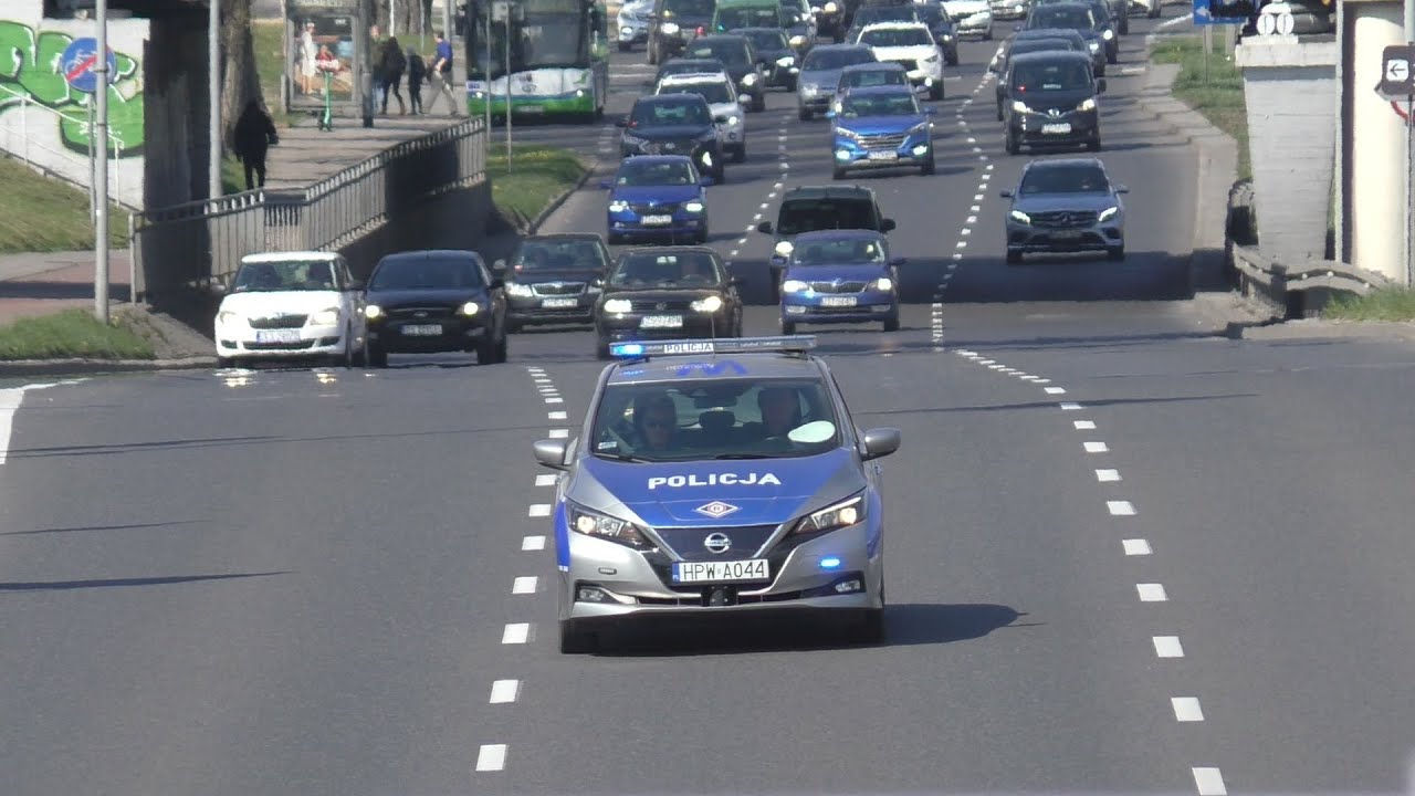 ELEKTRO Streifenwagen Polizei Stettin