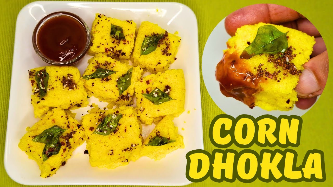 Corn Dhokla | Corn Recipes | Dhokla Recipe | Spongy Dhokla Recipe | Gujarati Recipe | Besan Recipe