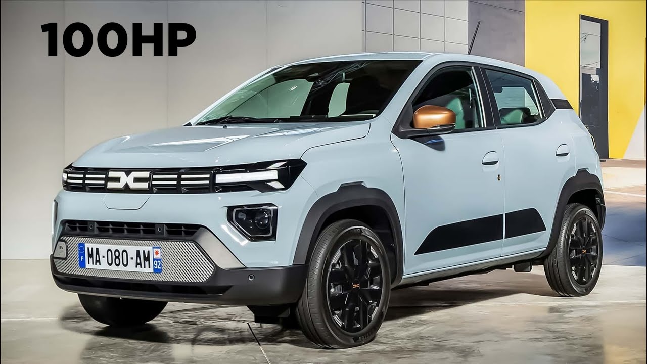 Новая DACIA SPRING (2026) получает новые двигатели, теперь мощность составляет 100 л.с.!