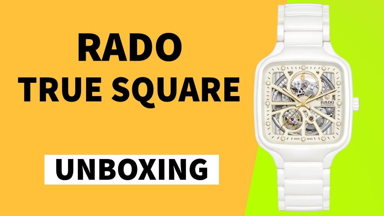 RADO True Square Open Heart R27073702 Unboxing
