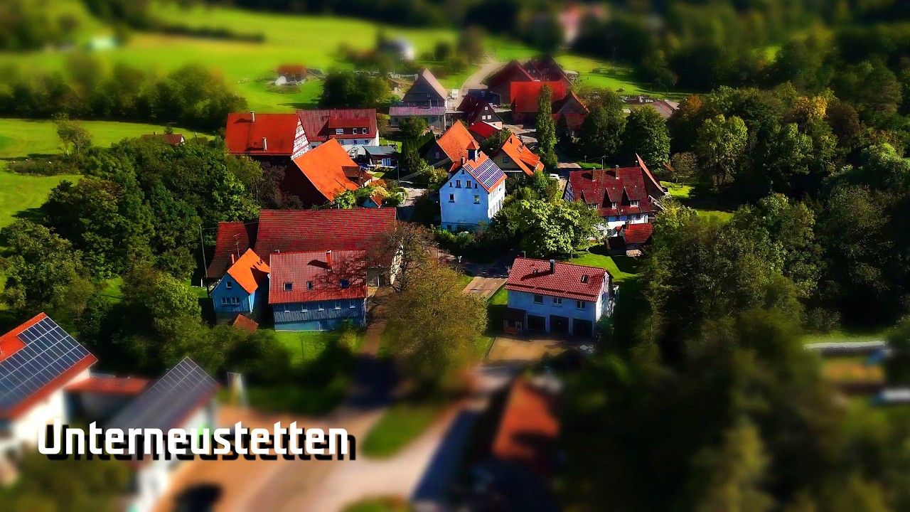 Miniaturpack II - In und um Murrhardt, Drohnenvideos mit Miniatureffekt auch 