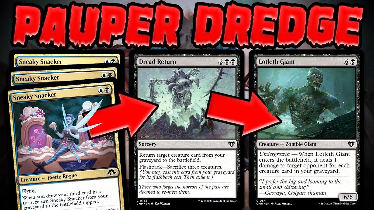 Rakdos Dredge BREAKS Pauper! Sneaky Snacker + Chitin Gravestalker Combo | Magic: The Gathering MTG