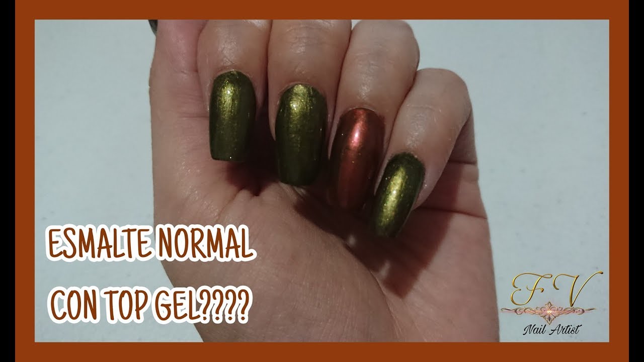 ESMALTE NORMAL Y SELLANDO CON GEL TOP COAT | SE CRAQUELA??