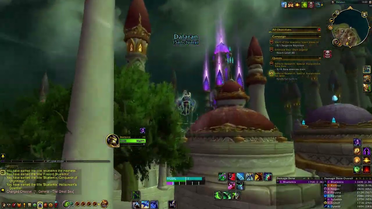 WoW War Within - Legion Remix Patch 11.2.5 Quest: Infinite Research Special Assignment, Fel Skies