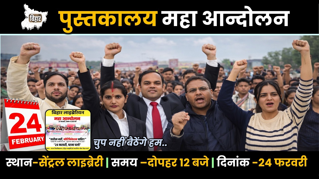 📢 Bihar Librarian Andolan 24 February 2026 | LET Aspirants को मिलेगा इंसाफ? | Latest Librarian News