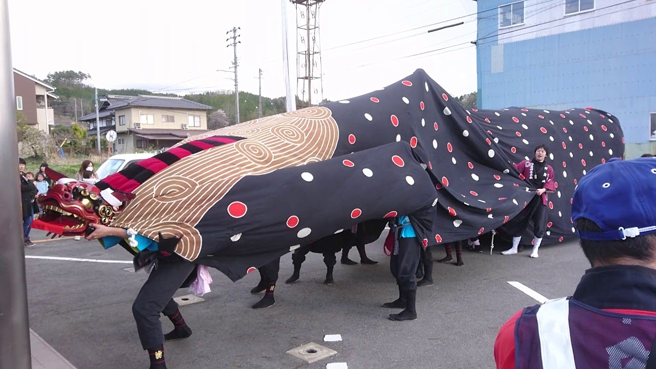喬木村H30阿島のお獅子。