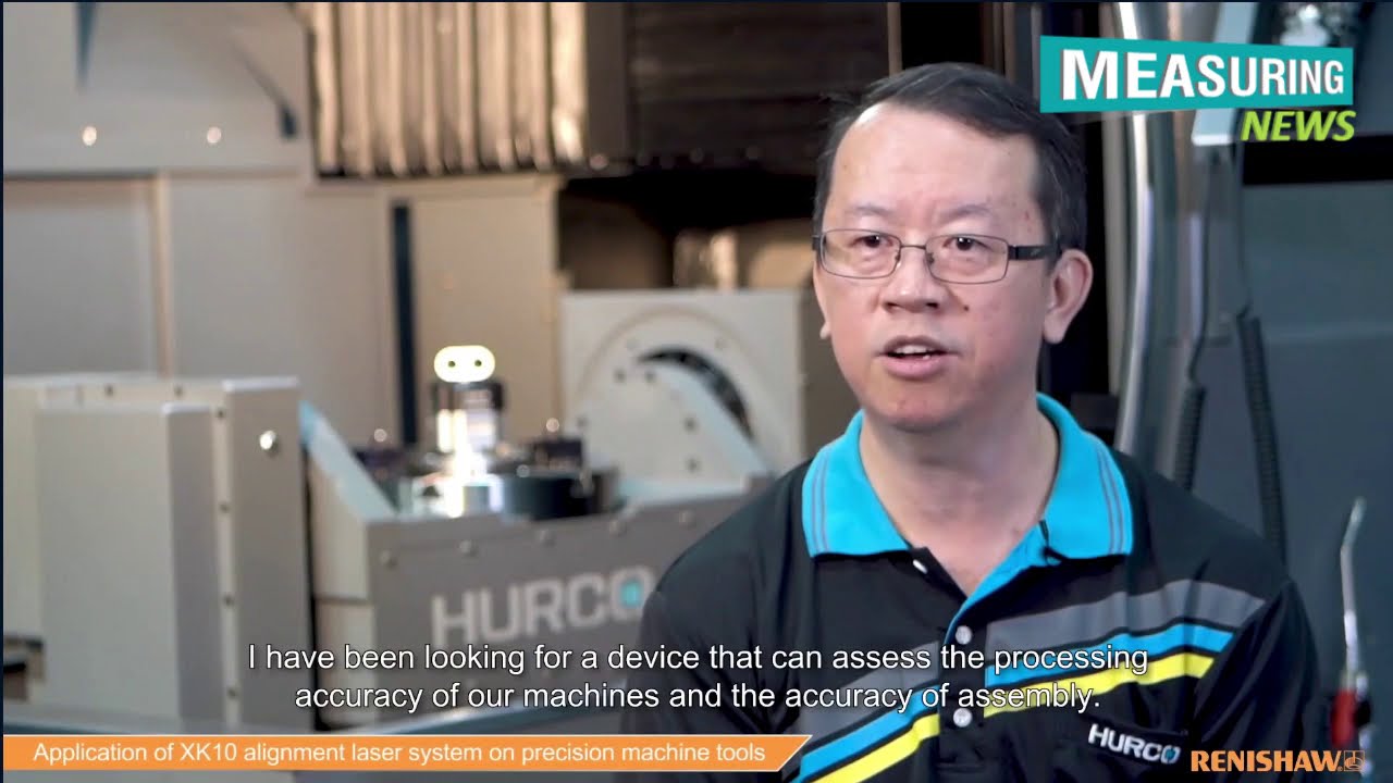 Renishaw's XK10 alignment laser system | Hurco Manufacturing Ltd. | Measuring News