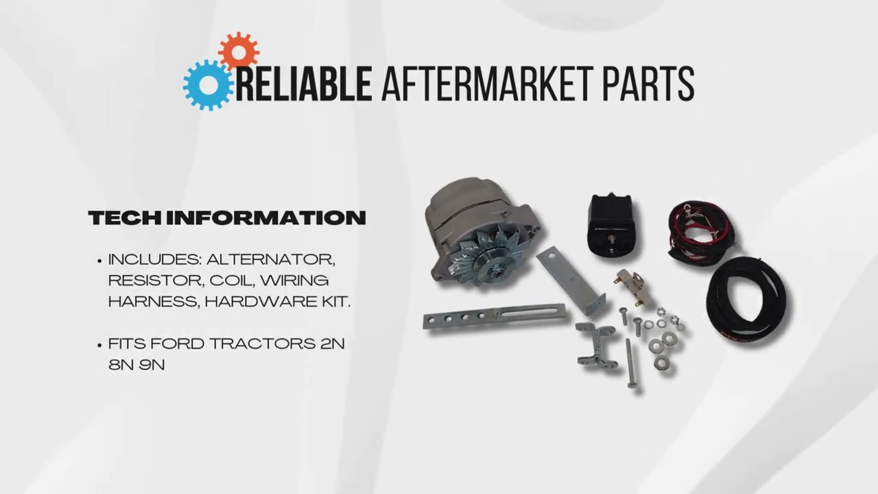 AKT0001 6 Volt to 12 Volt Conversion Kit Fits Ford Tractors 2N 8N 9N