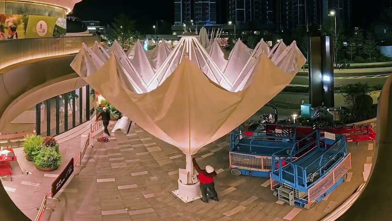 Bahama Largo Großschirme – Hochwertige Installation im GO Park, Hongkong